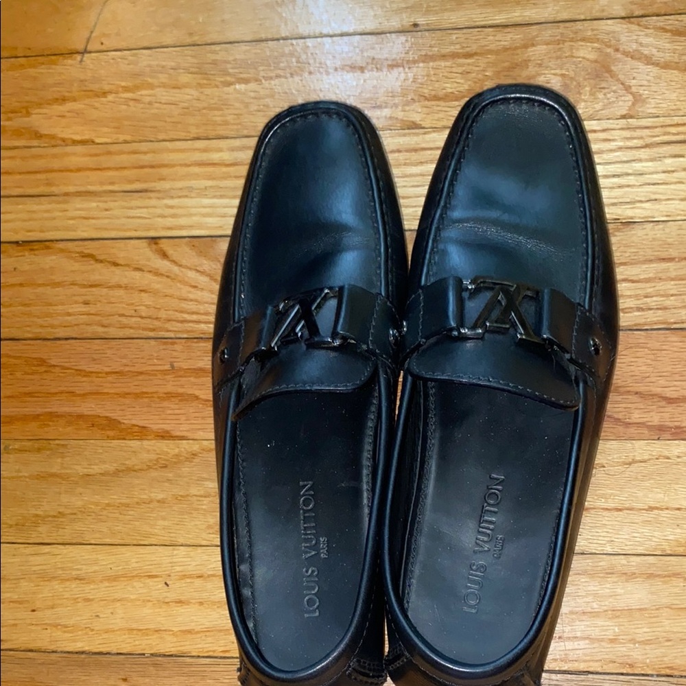 Louis Vuitton Men's Black Driver Moccasin